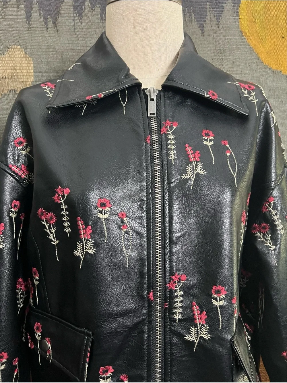 Anthropologie Embroidered Jacket S